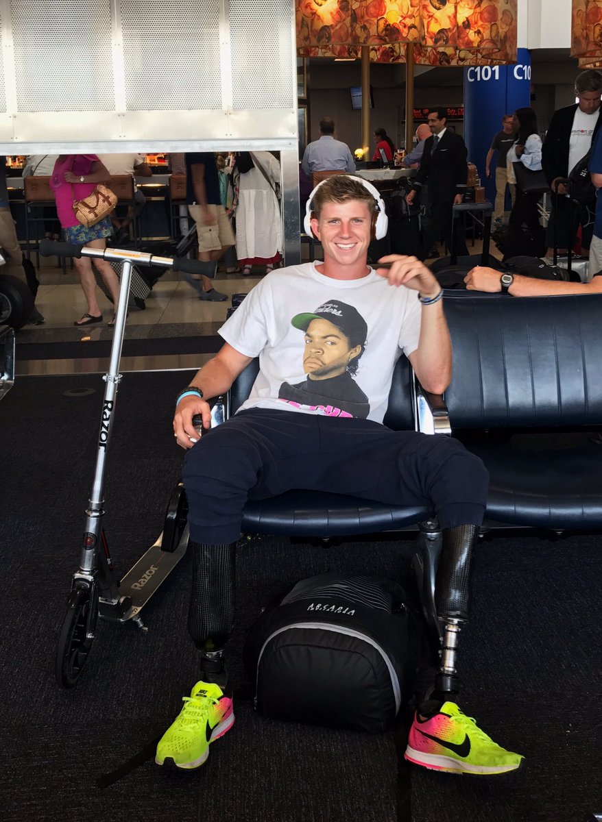 hunterwoodhall's tweet photo. Made it to Europe, with my scooter and a dream. Time to go to work. https://t.co/NpWzBwX1Uy