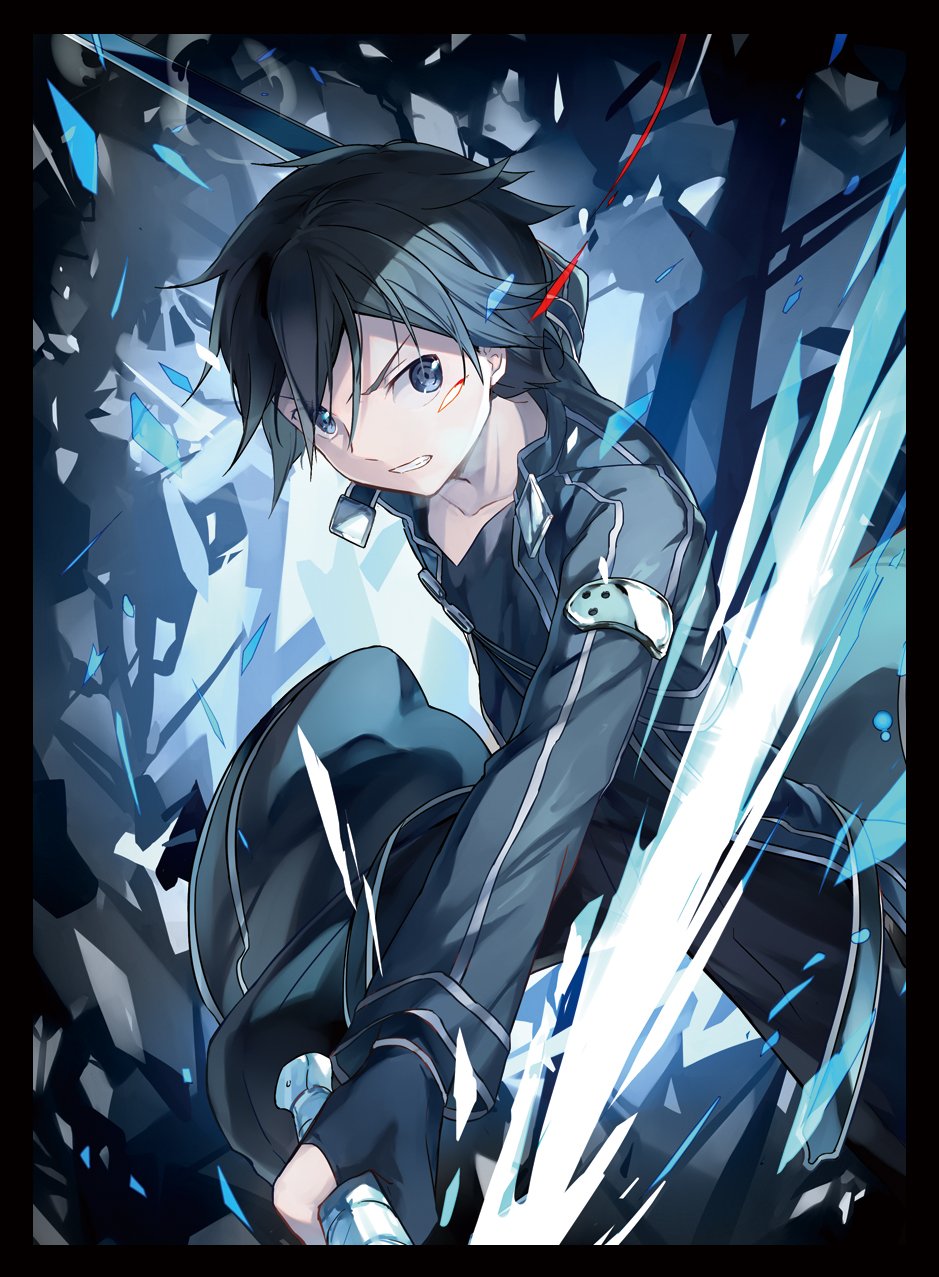 SAO キリト スリーブ 墨絵風 スターバーストストリーム 混沌の女神様 必殺技 SAO キリト スリーブ 墨絵風 スターバーストストリーム 混沌の女