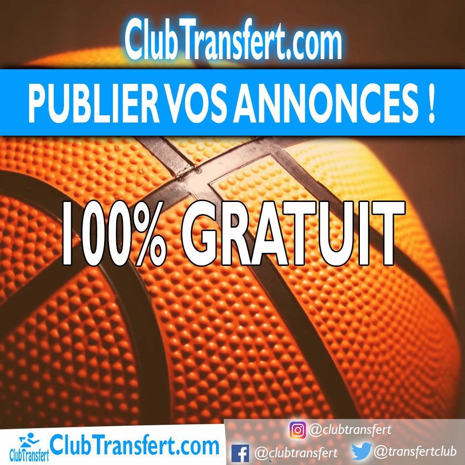 Pour publier votre annonce c'est simple, gratuit et direct.
créer votre compte > clubtransfert.com/register/
#basketball #sports #swag