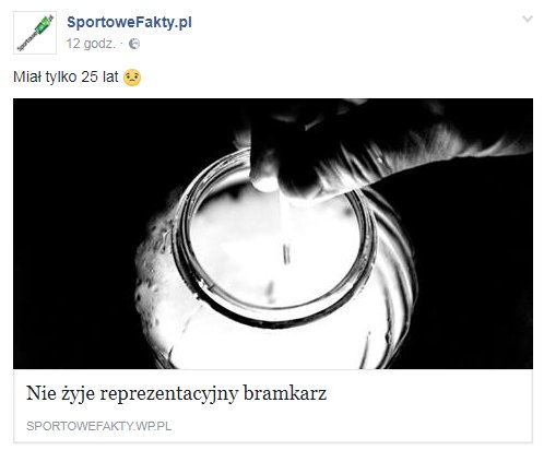 Kali_beer's tweet photo. W marnych clickbaitach profil Sportowych Faktów nie ma sobie równych na Facebooku https://t.co/7PIKAt5Peg