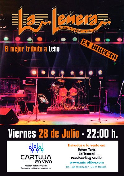 El mejor tributo al Leño estará el 28 de julio en <a href="/CartujaenVivo/">CartujaenVivo</a> ! 
▶️ Tienes ya tu entrada? ow.ly/4KaG30duYXP