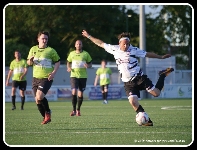 Celeb_FC's tweet photo. #Photo's from Yesterdays #MemoryCup #CharityFootball will be up soon - BUT check this out! @PaulyDanan SCORED his 1st #CelebFC Goal! https://t.co/uhKZLjbq4K
