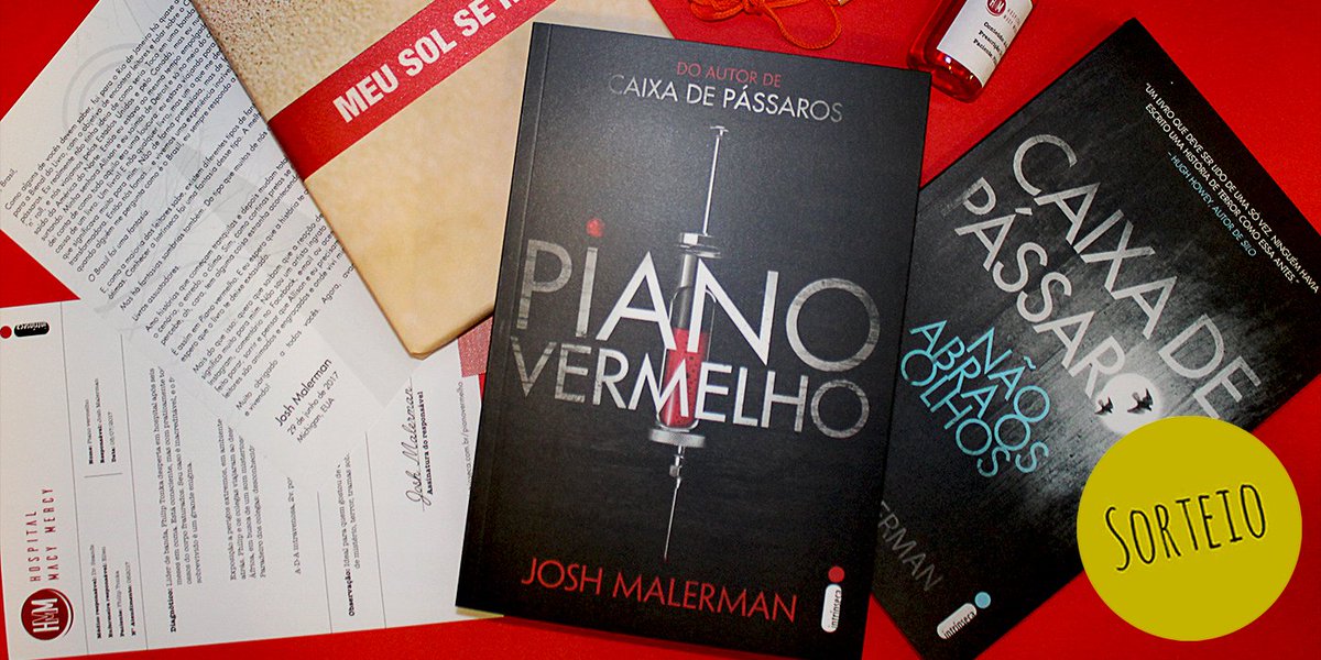 intrinseca's tweet photo. Vamos sortear 3 kits de "Piano vermelho" e "Caixa de pássaros"! Para participar tuíte usando https://t.co/d8wxDqluau + #PianoVermelho https://t.co/qowAgyfep5