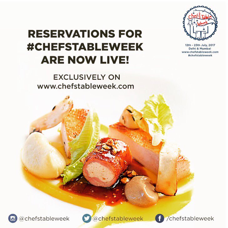restweekindia's tweet photo. Experience the best of Restaurants in Delhi & Mumbai through a 6 course chef's tasting menu only at #ChefsTableWeek https://t.co/82gfQxcXeZ