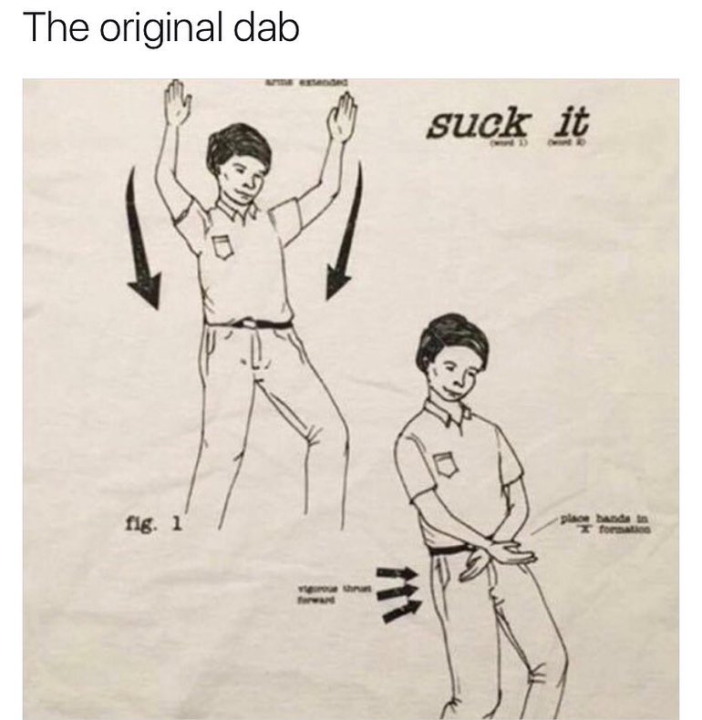 MensHumor's tweet photo. OG Dab! https://t.co/CPsAduOPdM
