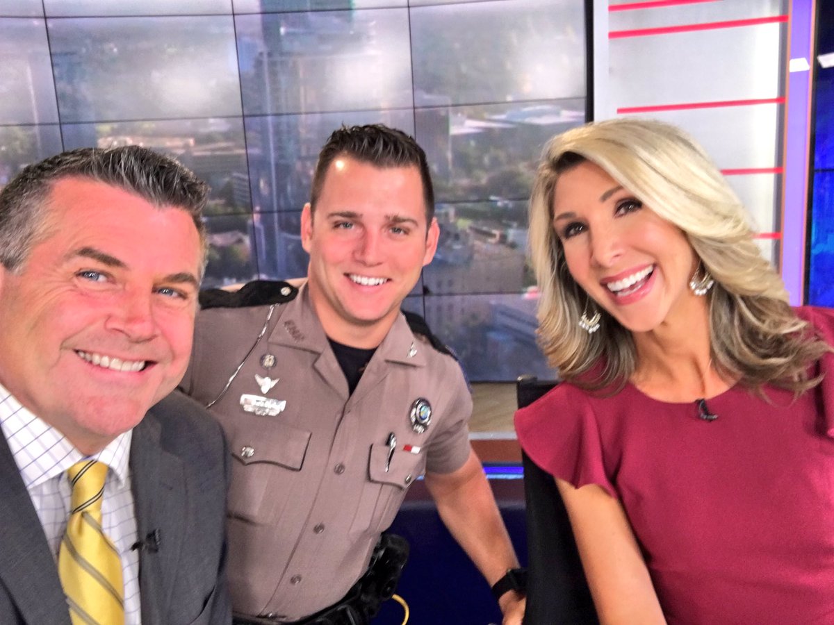 Fox35Amy's tweet image. Always great to have @TrooperSteve_ with us here on #GDO! Thankful for our hard working troopers @FhpOrlando. #Fox35