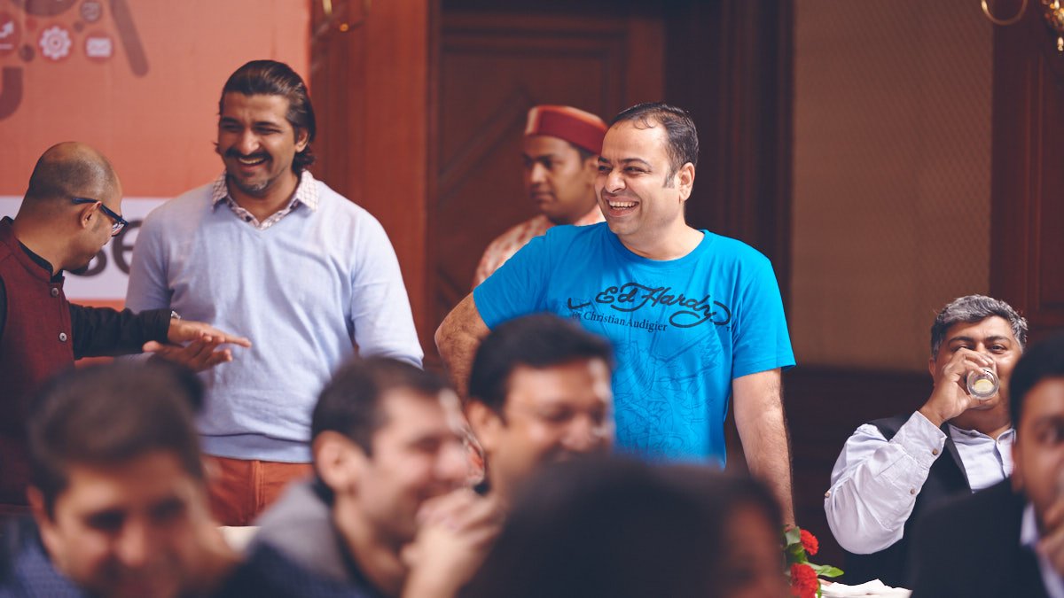 IAMAIForum's tweet photo. .@ShoumyanBiswas of @Flipkart, @Jayrajjadhav of @tataaiggeneral & Mahip Singh of @scattercontent share a light moment. @wildflowerhall #6DMC https://t.co/c42A2JQx8A