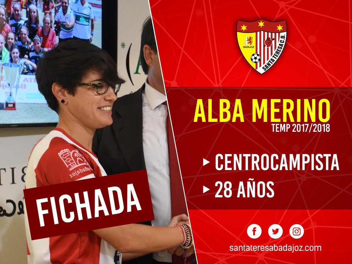 SantaBadajoz's tweet photo. ¡Alba Merino (@albameri10) vuelve a Badajoz... y nos encanta!

#AúpaSanta #20ParaQuedarte https://t.co/QLqOFR49Dl