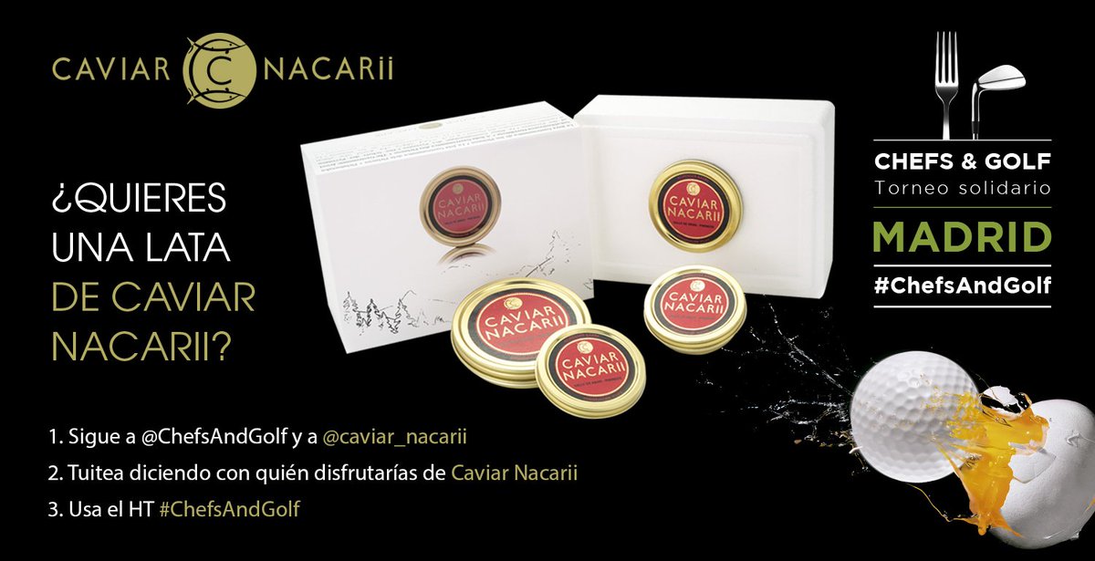 ¿Quieres vivir #ChefsAndGolf? Tuitea con el HT #ChefsAndGolf para participar en nuestros #sorteos hasta las 23.59 horas. Mucha suerte!! 😃