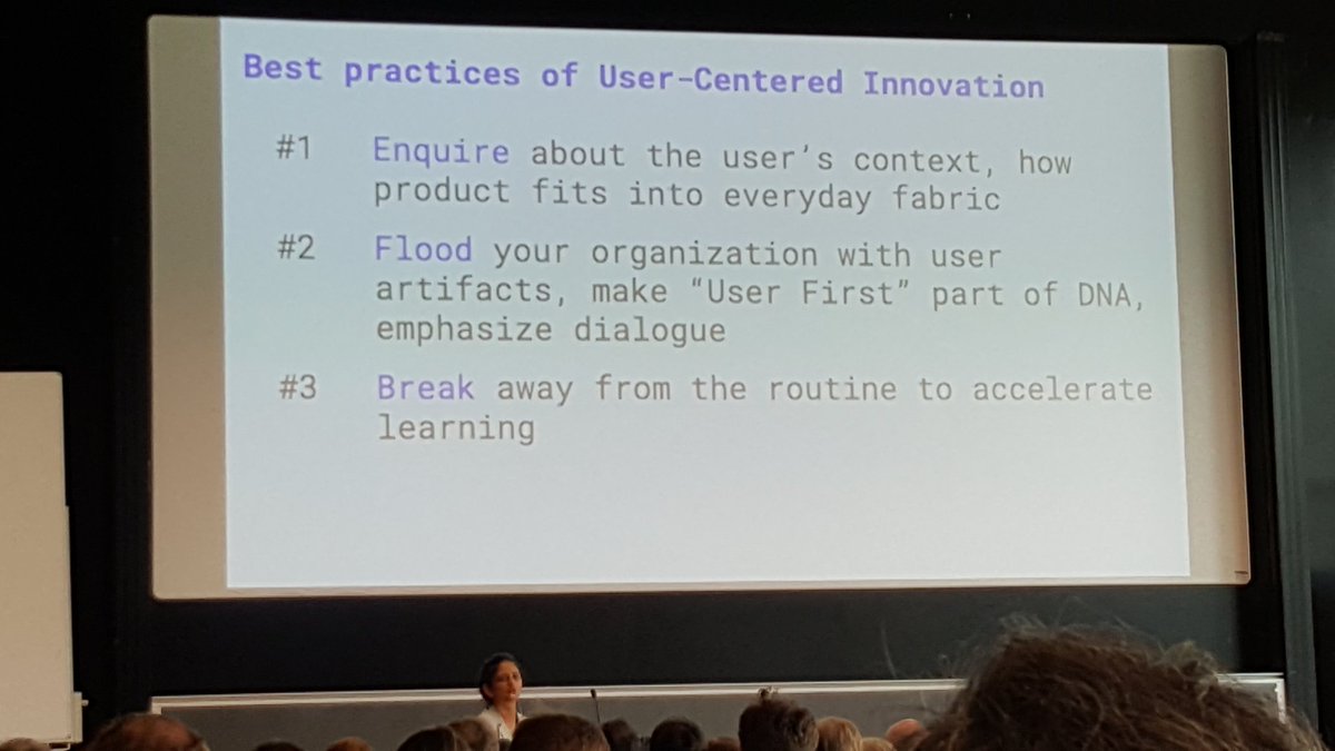 anne_swanson1's tweet photo. Insightful keynote from Google's Shobana Subramanian Arora - User Centred Design as Ritual #OUI2017 https://t.co/4s1Mv0D6By