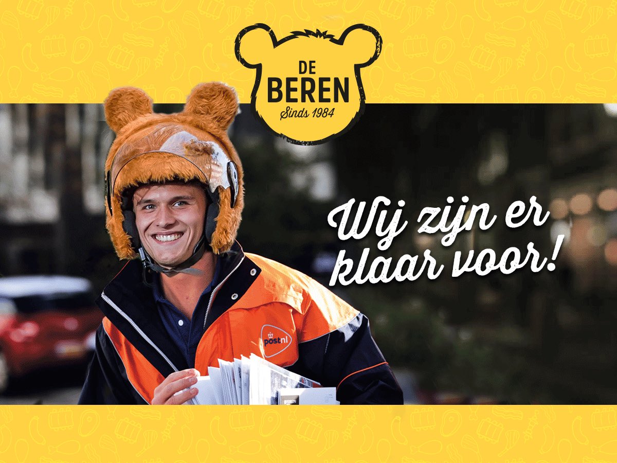 Wij zijn er klaar voor minister Kamp! 🐻 #berenbezorger #postnl bit.ly/2v21Xjx