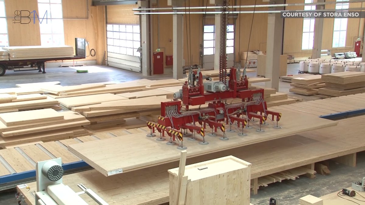 We step inside an Austrian cross laminated timber factory to see how this structural material is made: bit.ly/2sBgV36