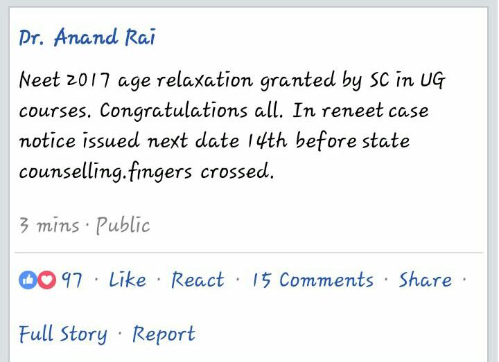 The_Pkc's tweet photo. Great effort by dr @anandrai177  sir ,and team .
SC scrubbed unnecessary ruling of CBSE https://t.co/BQXJ39tRZR