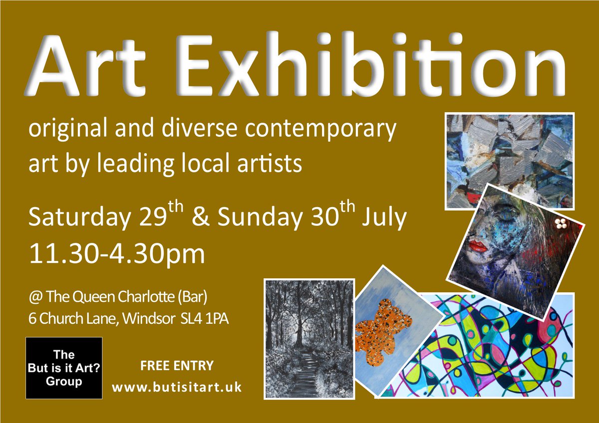 ButIsItArtGroup's tweet photo. Butisitart at Queen Charlotte Windsor for 2 days https://t.co/iTWriiBolv