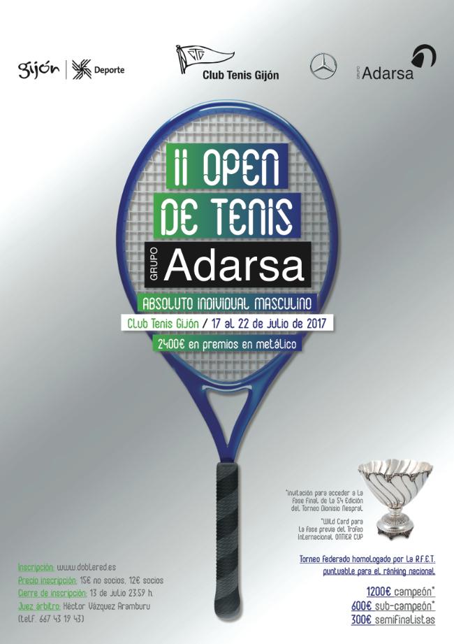 DOBLERED's tweet photo. 2400€ en juego.💰
II Open de Tenis ADARSA
⏲️Últimos días de inscripción:
https://t.co/ouzBxq8G6w
@grupoadarsa @ClubTenisGijon @PDMGijon https://t.co/5HINtkEICh