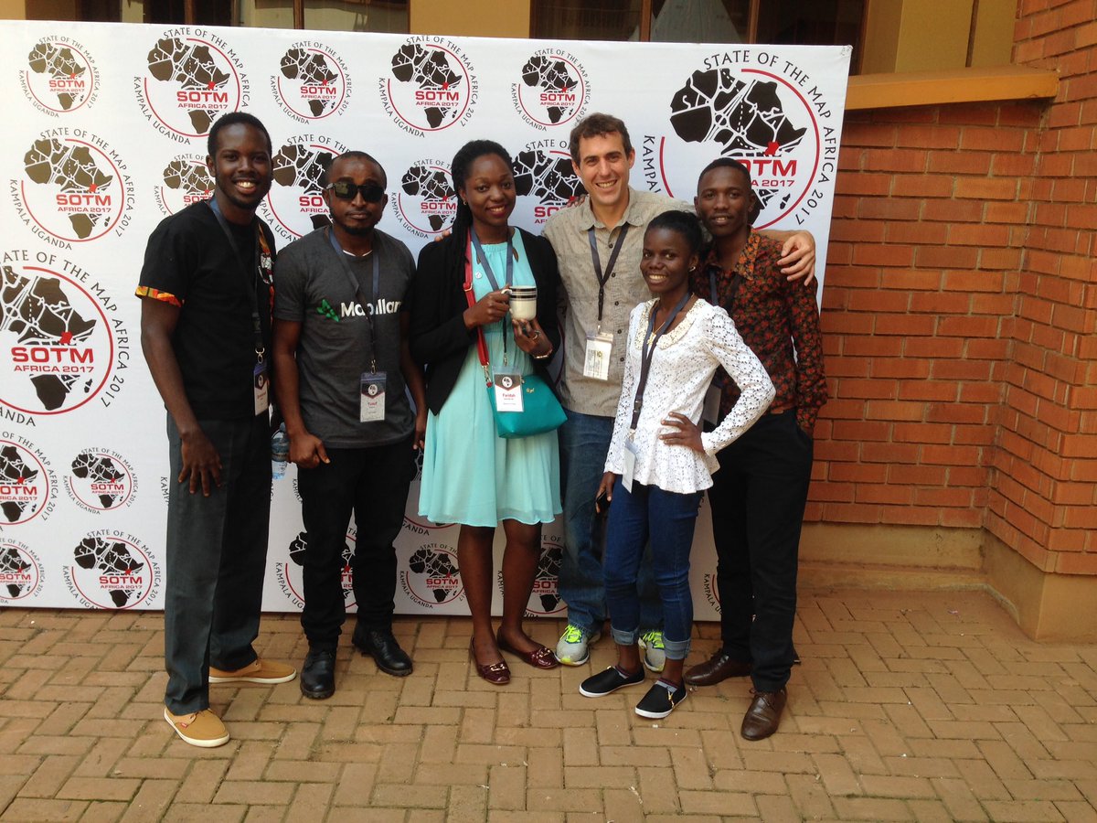Happy to be with my @youthmappers friends @sotmafrica