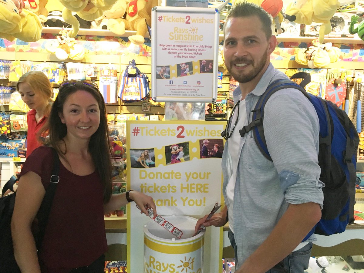 Once again thank you to <a href="/BTNPalacePier/">Brighton Palace Pier</a> and the customers for your continued support! 
#tickets2wishes