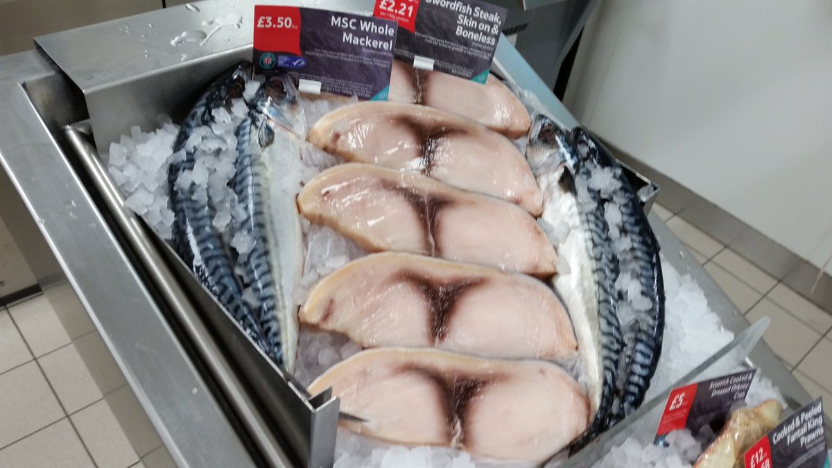 celrramsay1's tweet photo. Some nice swordfish on sale today! #lovingmyjob https://t.co/n20tsa3wki