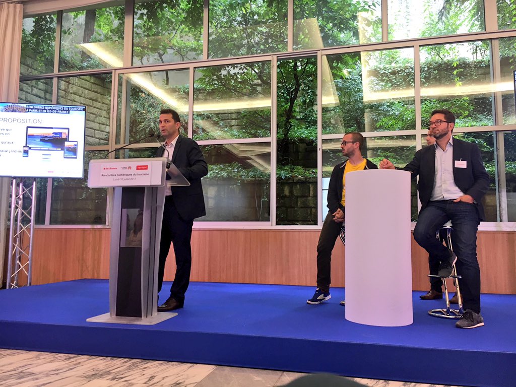 Cap_Digital's tweet photo. Pitch de @Home_Camper la plateforme pour les camping-car en quête d'espaces verts #TourismeNumIDF https://t.co/8QwPKQGKF1