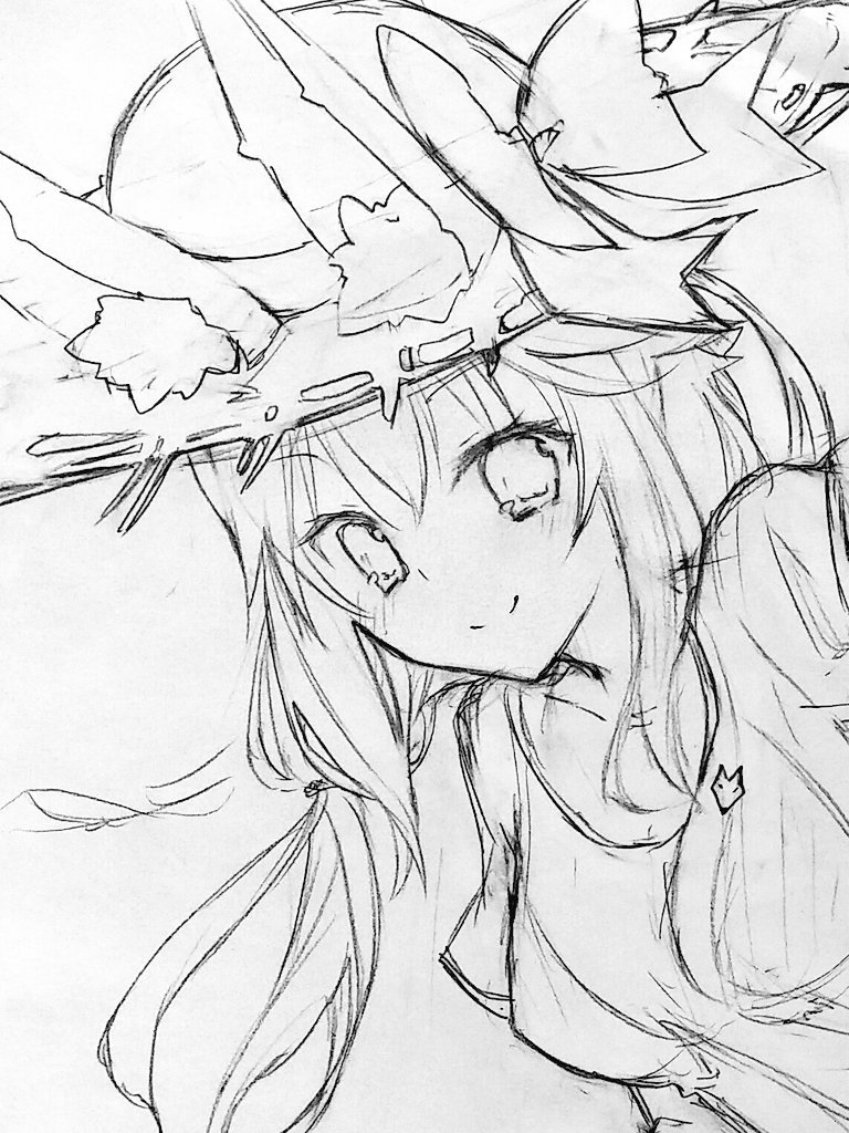 水着イベントだー!(*'ω`*)
というわけで、去年描いた水着玉藻(下書き)が出てきたのでペタリ 