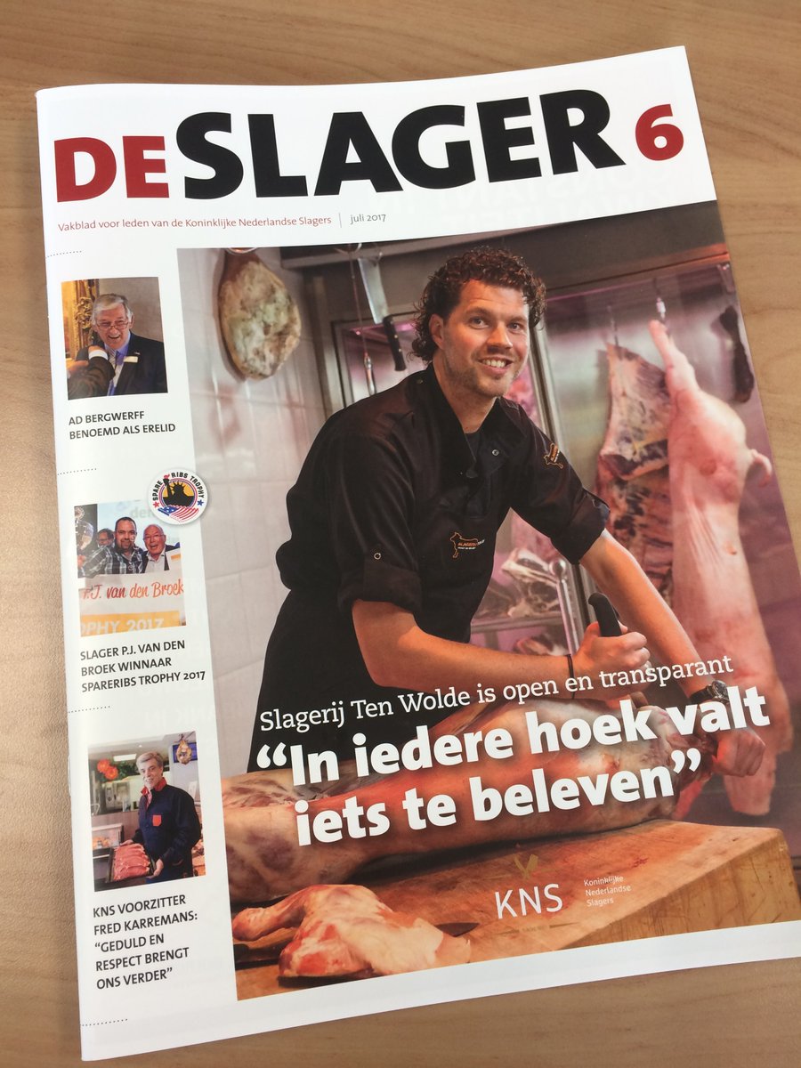 De nieuwe editie van De #Slager op de mat! O.a. met Ten Wolde <a href="/uwmeesterslager/">Arend ten Wolde</a> en terugblik op ALV en Inspiratiecongres. Veel leesplezier!