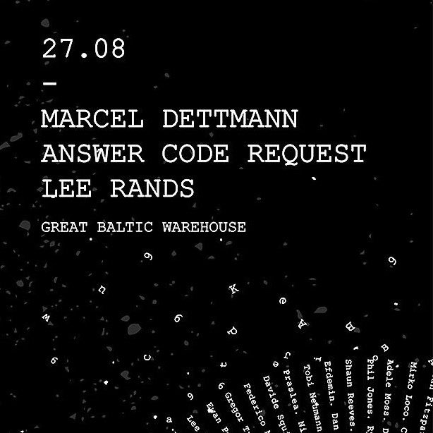 mUmU continue their 10th year with Techno heavyweight Marcel Dettmann playing in the Great Baltic Warehouse on the 27th August