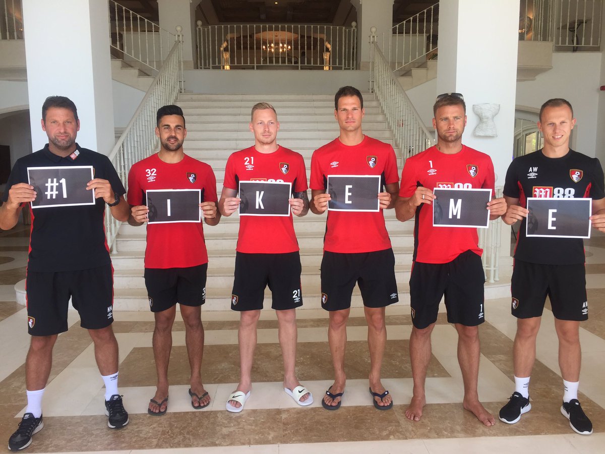Best wishes to <a href="/Carl_Ikeme/">Carl Ikeme</a> from the <a href="/afcbournemouth/">AFC Bournemouth 🍒</a> GK department. Our thoughts and prayers are with a fellow GK at this time.