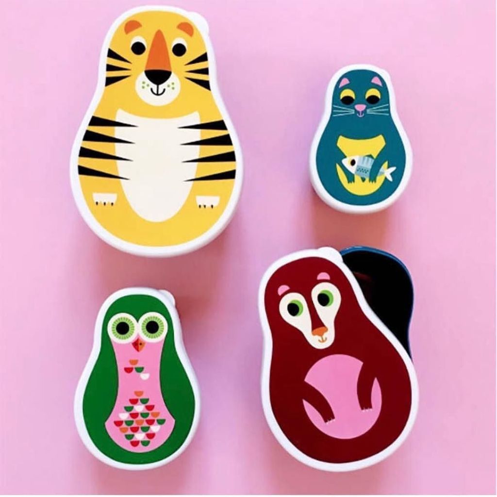 Retrokidsonline's tweet photo. Yay! Back in stock are these fab little lunch boxes animal matryoshka style 👌🏻 #retrokids #matryoshka #ommdesign #ingelaparrhenius #retro #… https://t.co/gKDms2enrs