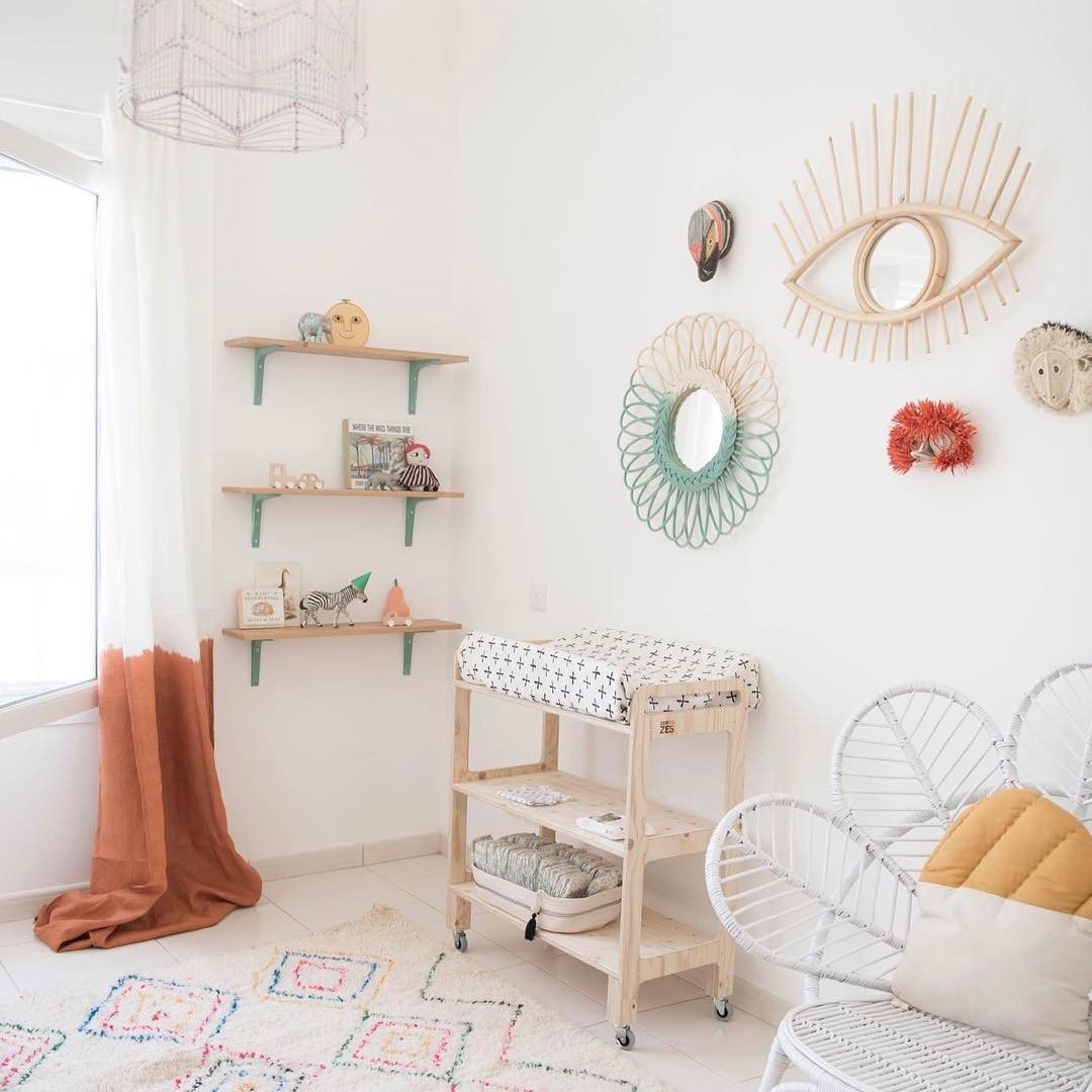 petitandsmall's tweet image. A Beautiful Nursery with Boho Chic Charm  ow.ly/ZObG30dvFF5