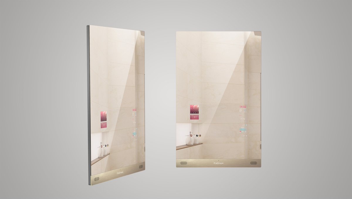 OnlyLiu1's tweet image. mirror with touch screen