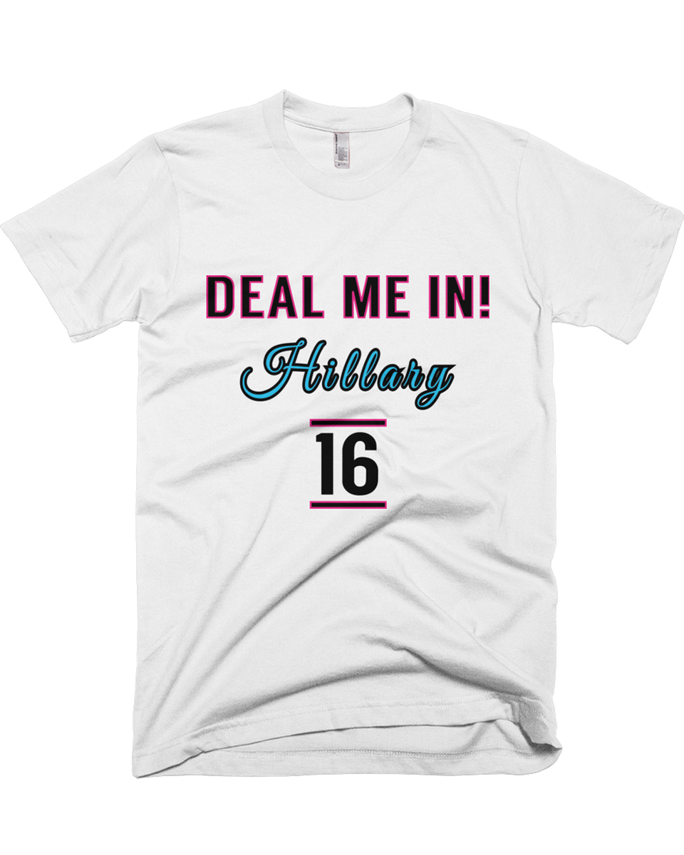 uselections16's tweet photo. Buy your #DealMeIn #HillaryClinton #tshirt here: https://t.co/EQBTzCs00c https://t.co/Kjt8VSKhez