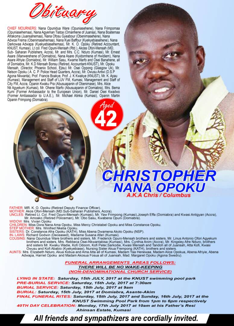iam_adugyamfi's tweet photo. Great knowing &amp; working with u. U paid ur dues. Rest well snr... #RIPChrisOpoku https://t.co/QV5fqxeTBg
