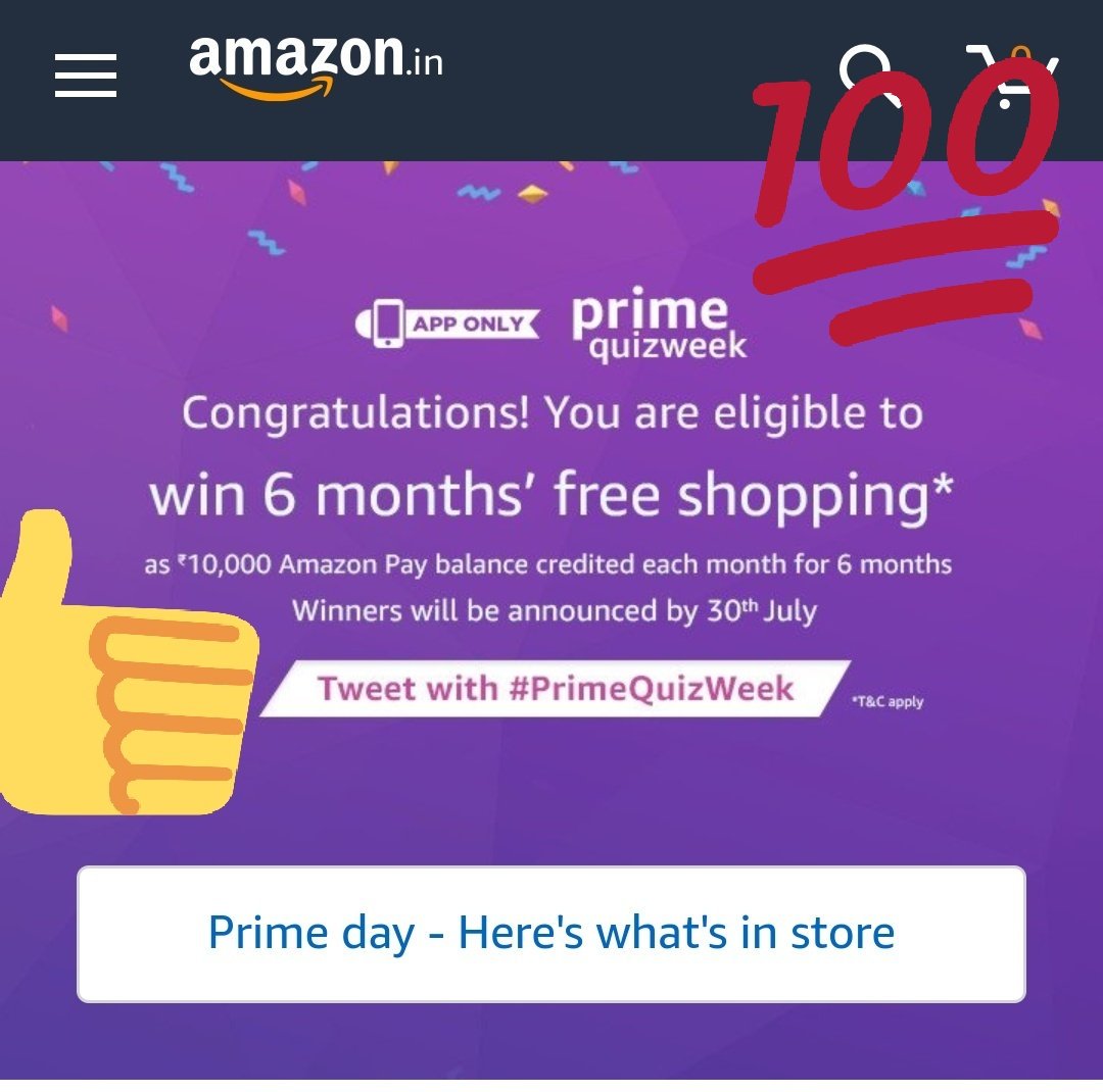 Creativee007's tweet photo. @amazonIN
💖 💚 💜 #PrimeQuizWeek 💖💚💜
@OnePlus_IN
#OnePlus5 https://t.co/S4Vfjv0AD3