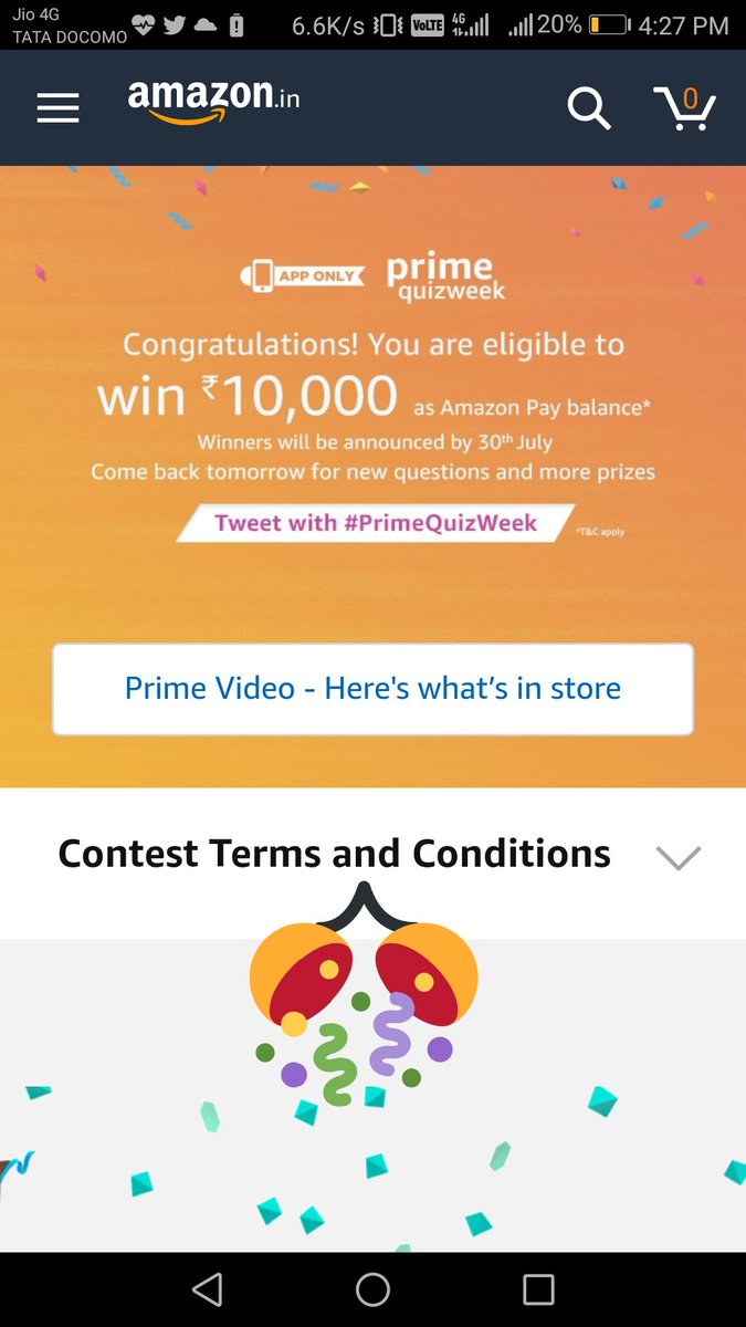 Creativee007's tweet photo. @amazonIN
💖 💚 💜 #PrimeQuizWeek 💖💚💜
@OnePlus_IN
#OnePlus5 https://t.co/S4Vfjv0AD3