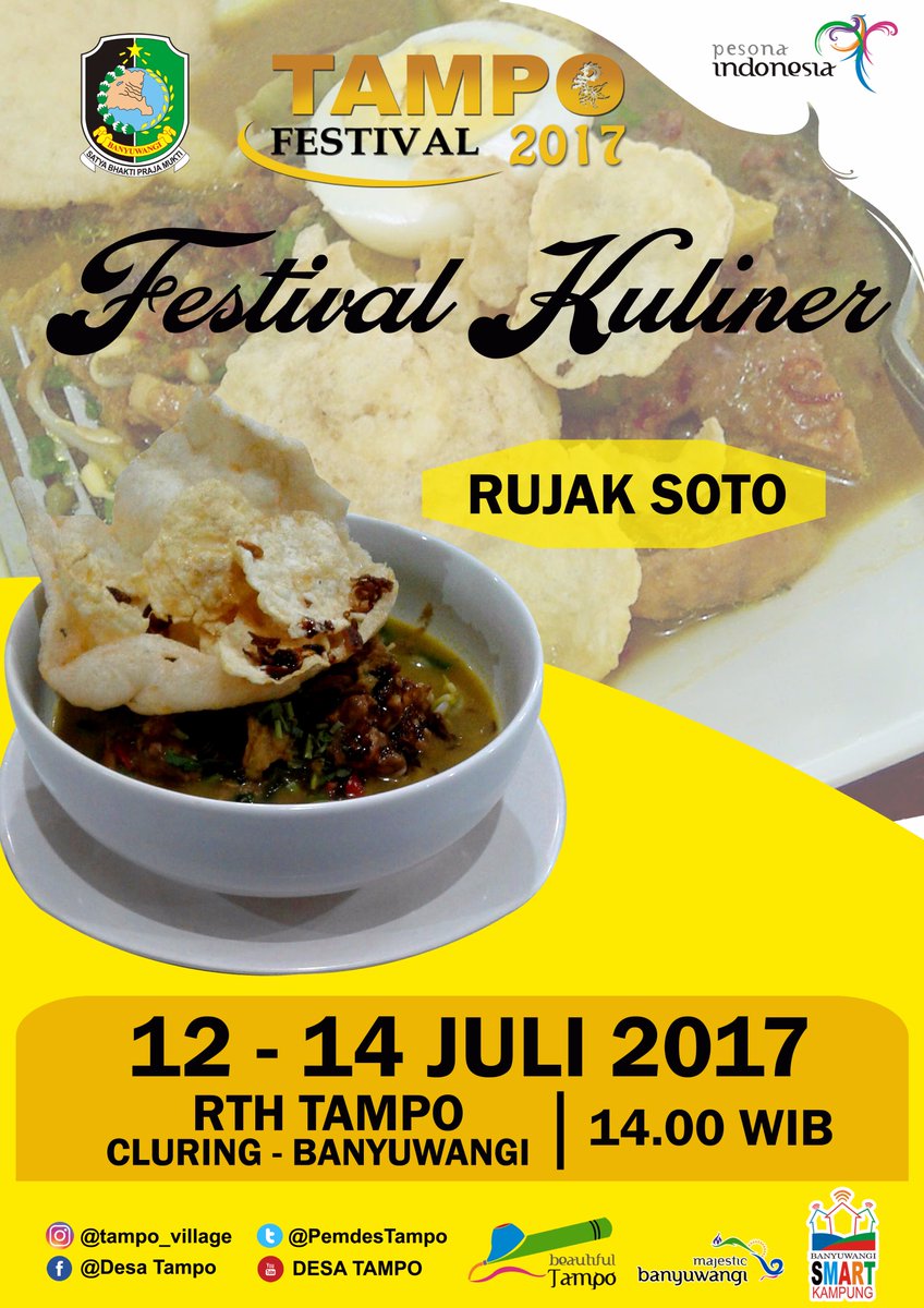 desatampo's tweet photo. @YTAMPO FESTIVAL 2017 "FESTIVAL KULINER (RUJAKSOTO)" @a_azwarnas @banyuwangi_kab @diskopumkm_bwi @kantor_cluring @EventBwi @yoppy_bayu https://t.co/str9SKVGQr