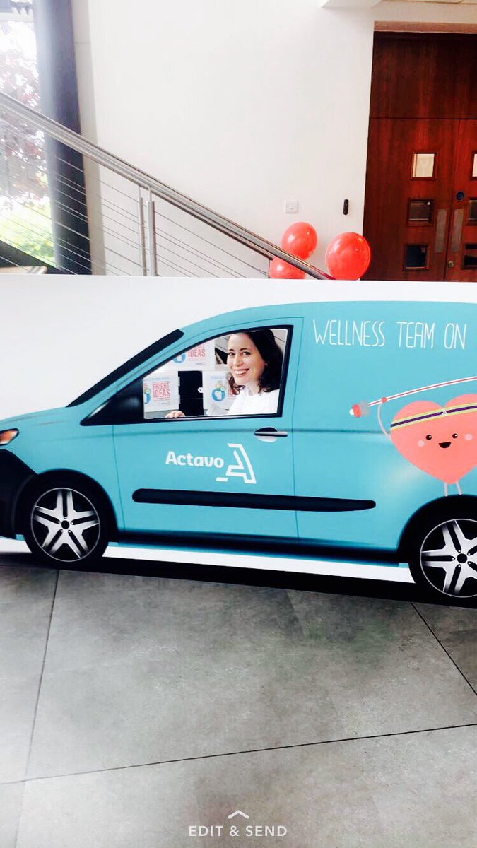 Marycdoyle's tweet photo. The Wellness team hitting the road this morning to launch Actavo's 2017 Wellness week! https://t.co/Kkfms5gNPs