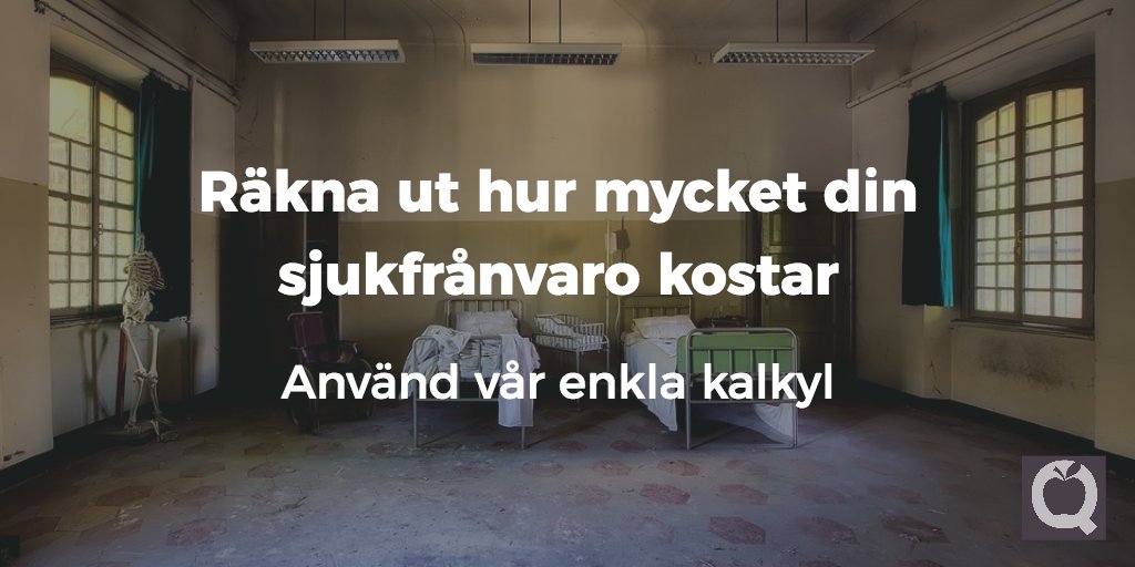 Vad kostar er sjukfrånvaro? Tips på hur du kan räkna och vad du bör tänka på. buff.ly/2togc3W