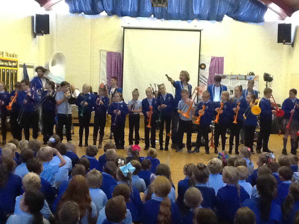 Pupils from Y5 and Y6 brass group played in the band this morning with <a href="/hopeandsocial/">Hope and Social</a>