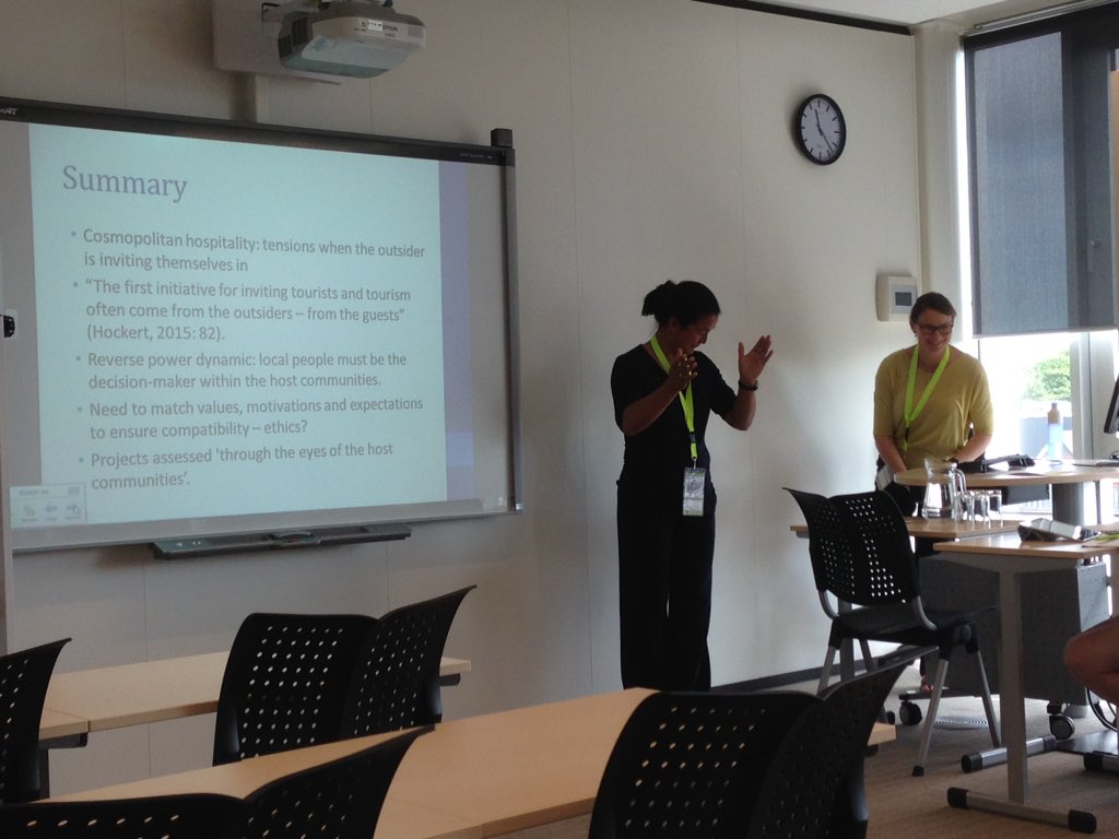 Ayikorum's tweet photo. @DeputyDeanARU @ctd2017 Great deliberations on voluntourism, a key feature of global cosmopolitanism by Anglia Ruskin's Dr Sally Everett &amp; Co. Brilliant insights! https://t.co/IQL5efLiqs