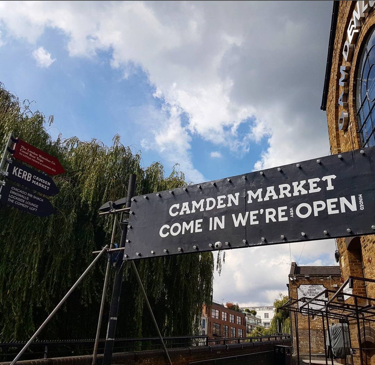 The majority of #KERBCamden and #CamdenMarket is open as usual, should be back to normal tomorrow. Please come down and support! #camdenfire