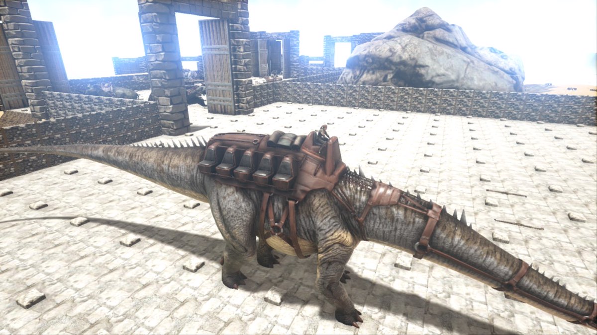 ダウンロード Ark ブロントサウルス プラットフォームサドル