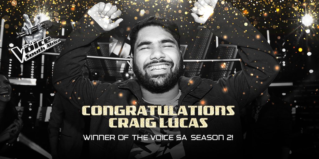 VoiceSA's tweet photo. RECAP: This is how #TeamKahn's @Craigycracks took the second #TheVoiceSA crown! https://t.co/gqbg0aSTCX cc @KahnMorbee https://t.co/T91ni9lsTp