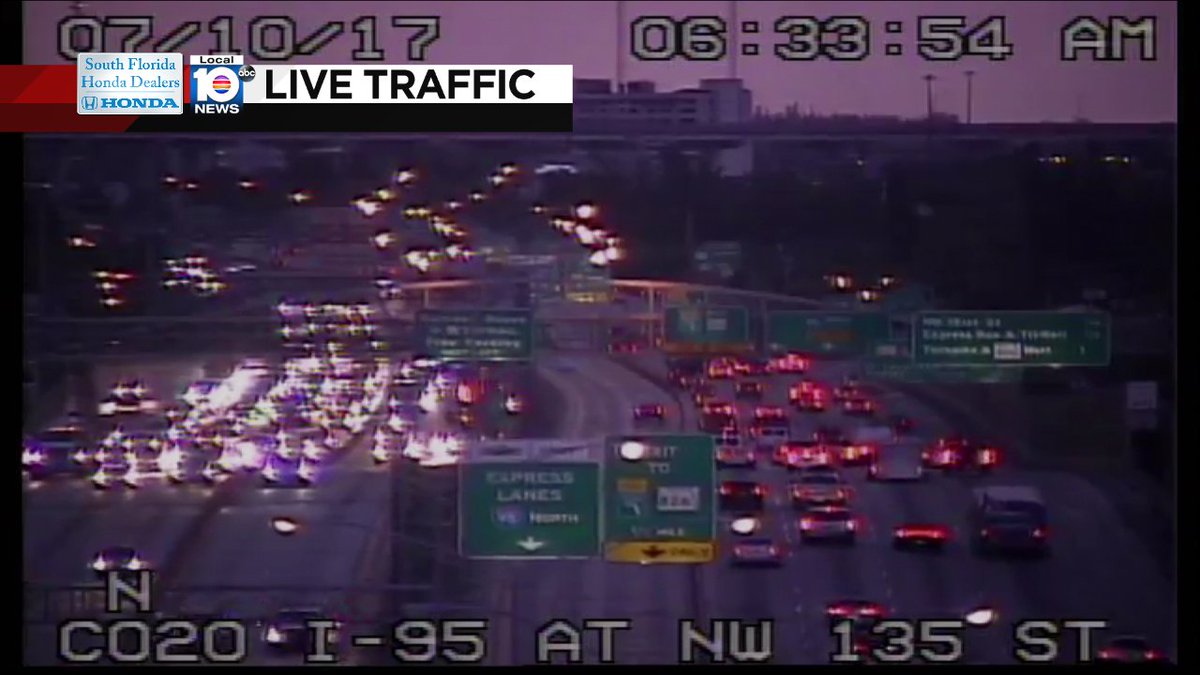 Crash on I-95 SB Express at NW 135th St #traffic #miami https://t.co/tx8778DwbH