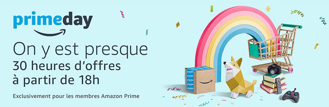 RDV à 18h pour le début du #PrimeDay #Amazon !!
🔹Voir toutes les offres 👉 amzn.to/2t4Ytvb
🔸Pour s'abonner 👉 amzn.to/2v2DZ7H