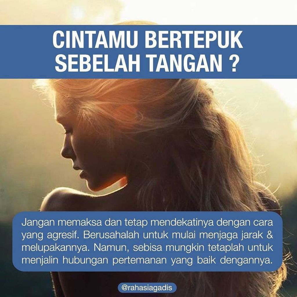 Rahasia Gadis On Twitter Cintamu Bertepuk Sebelah Tangan