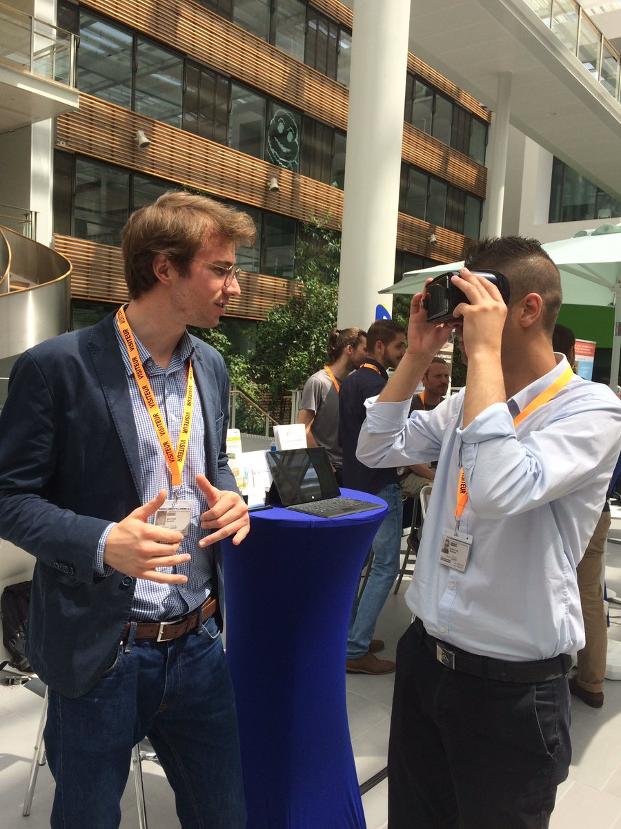 lebivouac_'s tweet photo. Quentin présente les dernières réalisations de @REOVIZ_FR ! #TourismeConnecté #VR #lebivouacchezmichelin https://t.co/AGeUObBoiw