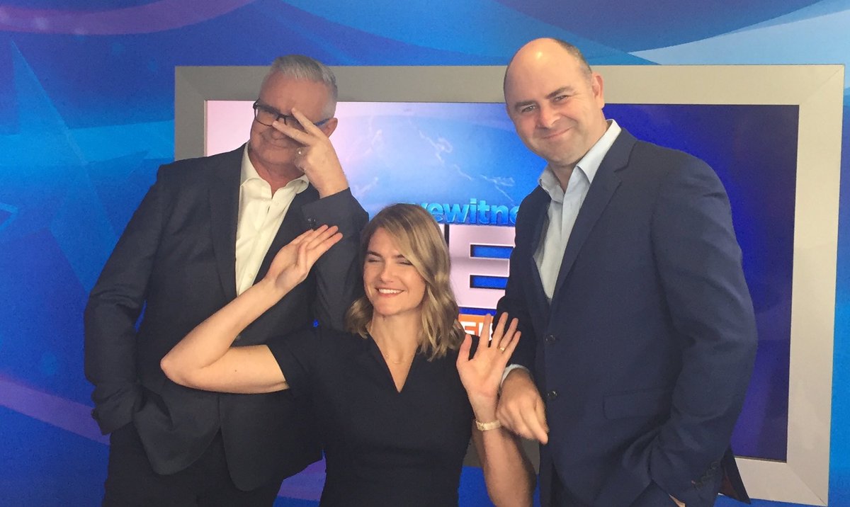 jesskeily's tweet photo. Two years with these two is enough! Thanks legends @TimGossage @Lachy_Reid and everyone else at @TenNewsPerth you've been 👍🏽#bestTVstation https://t.co/HLSD1shYVU