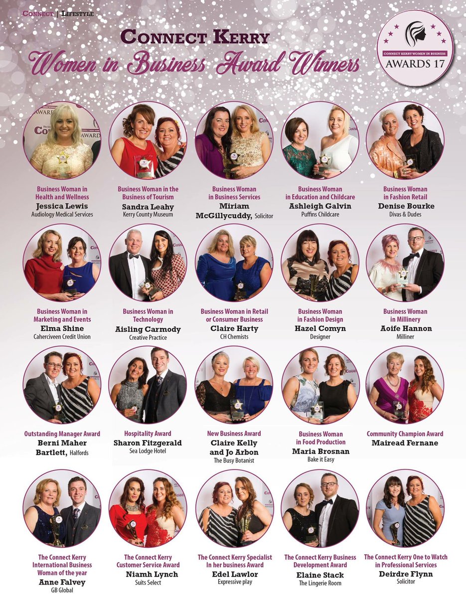 connect_kerry's tweet image. Some of the amazing winners at this years Connect Kerry Women in Business Awards. #ConnectKerry #ConnectKY17