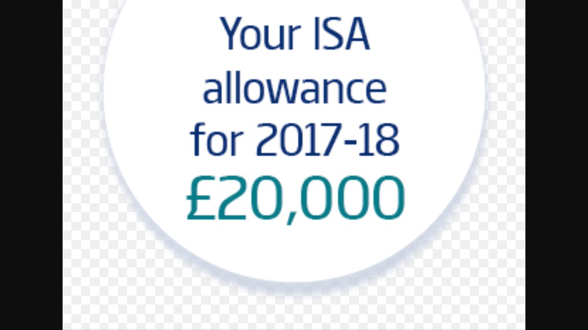 Your #ISA allowance this year is £20,000- so you can squirrel away 20 big ones completely tax free. Remember to use this up by 5th April 18