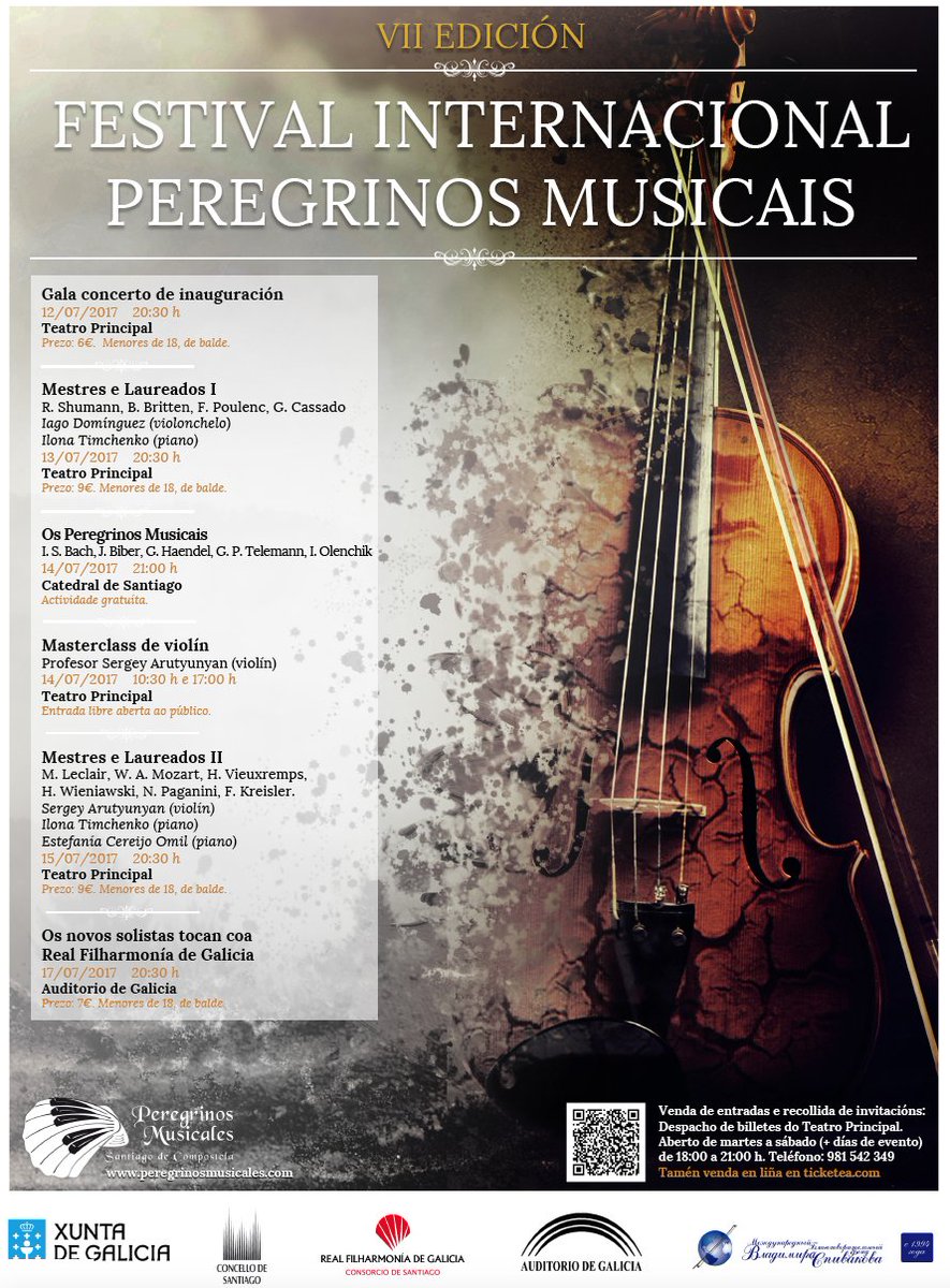 MusicPeregrinos's tweet photo. ¿Sabes que puedes evitar colas y programar tu agenda para no perderte ningún concierto de #PeregrinosMusicales2017? https://t.co/X8ELQ2L6id https://t.co/pA8isA6kWC